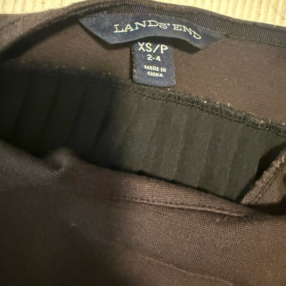 Lands' End Boxy Brown and Black 3/4 Sleeve Blouse XS - Picture 4 of 9